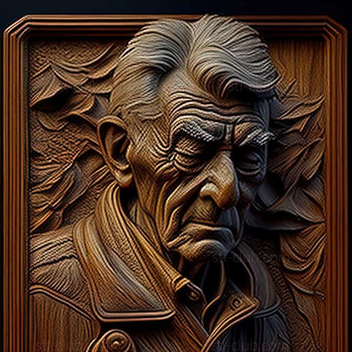 3D model Guy Arthur Wiggins American artist (STL)